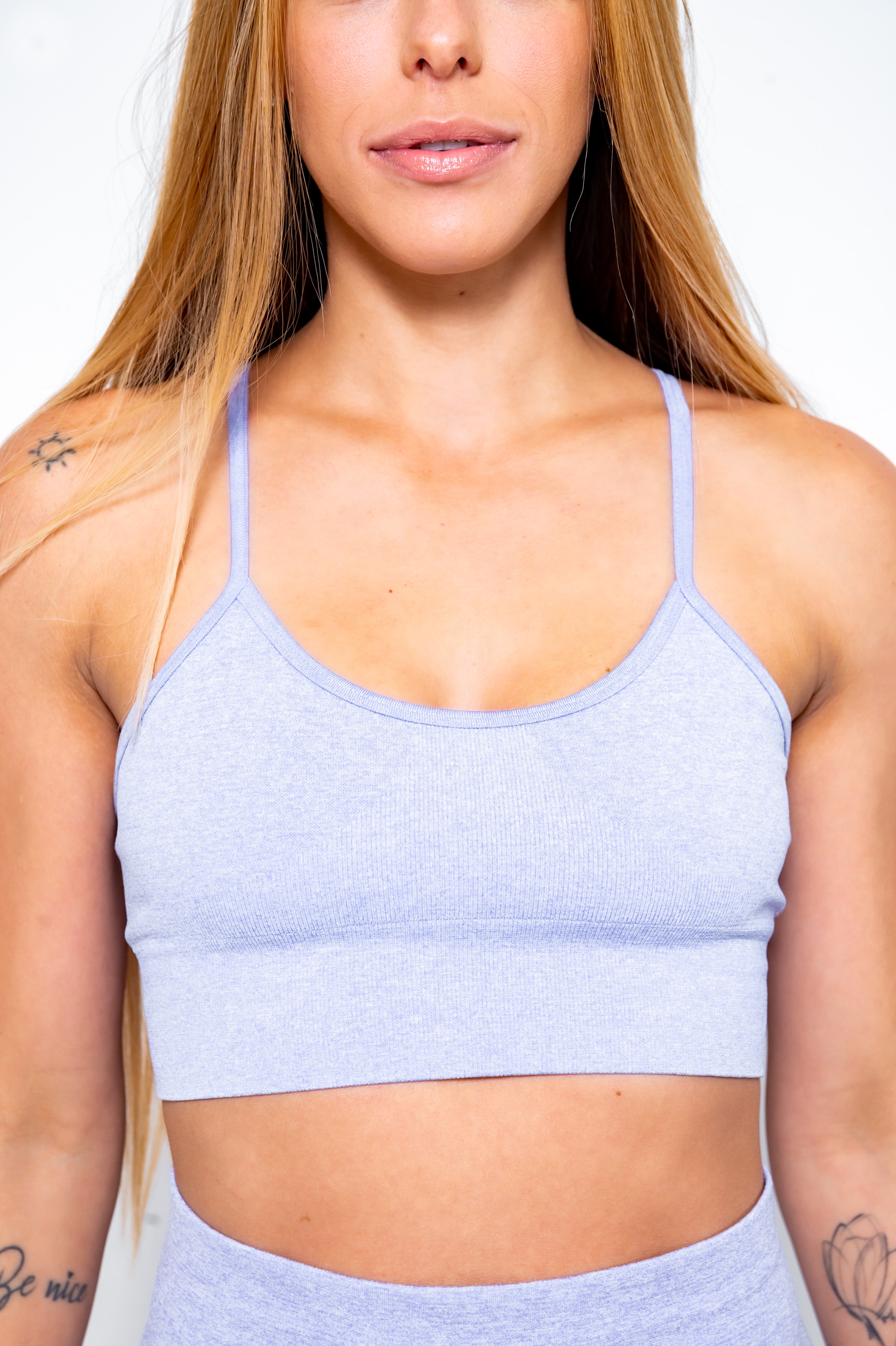 Seamless Pear Soft Sport bra - Lavender